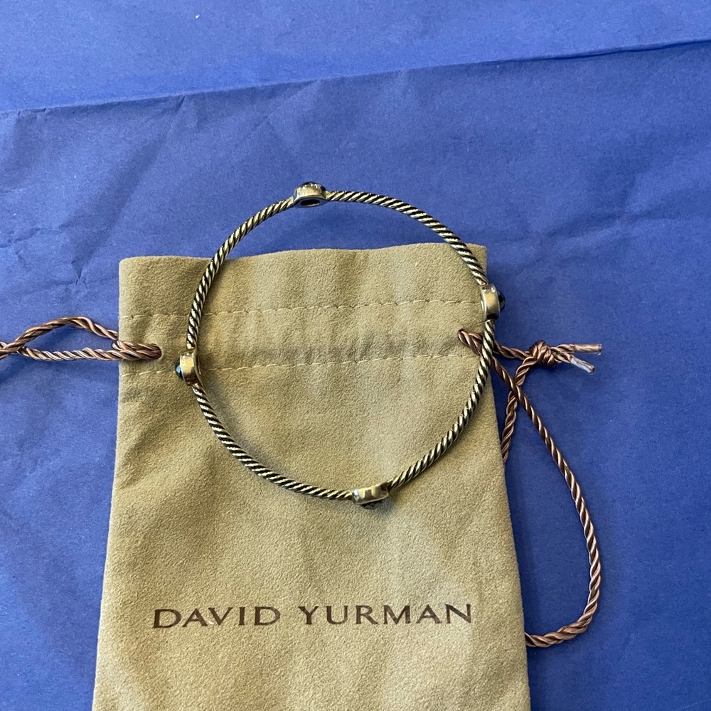 David Yurman Authentic Classic Hematite Cable Bracelet